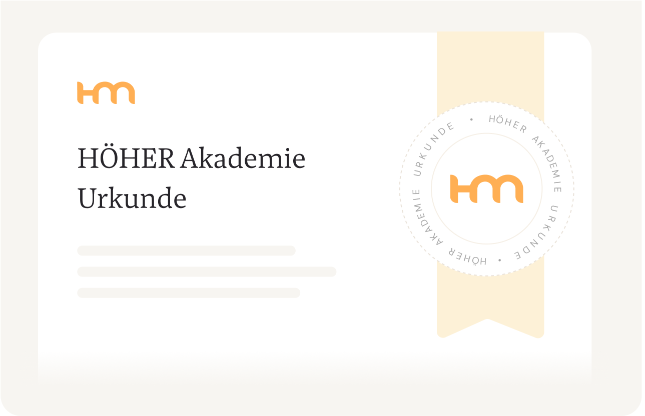 Urkunde Höher Akademie