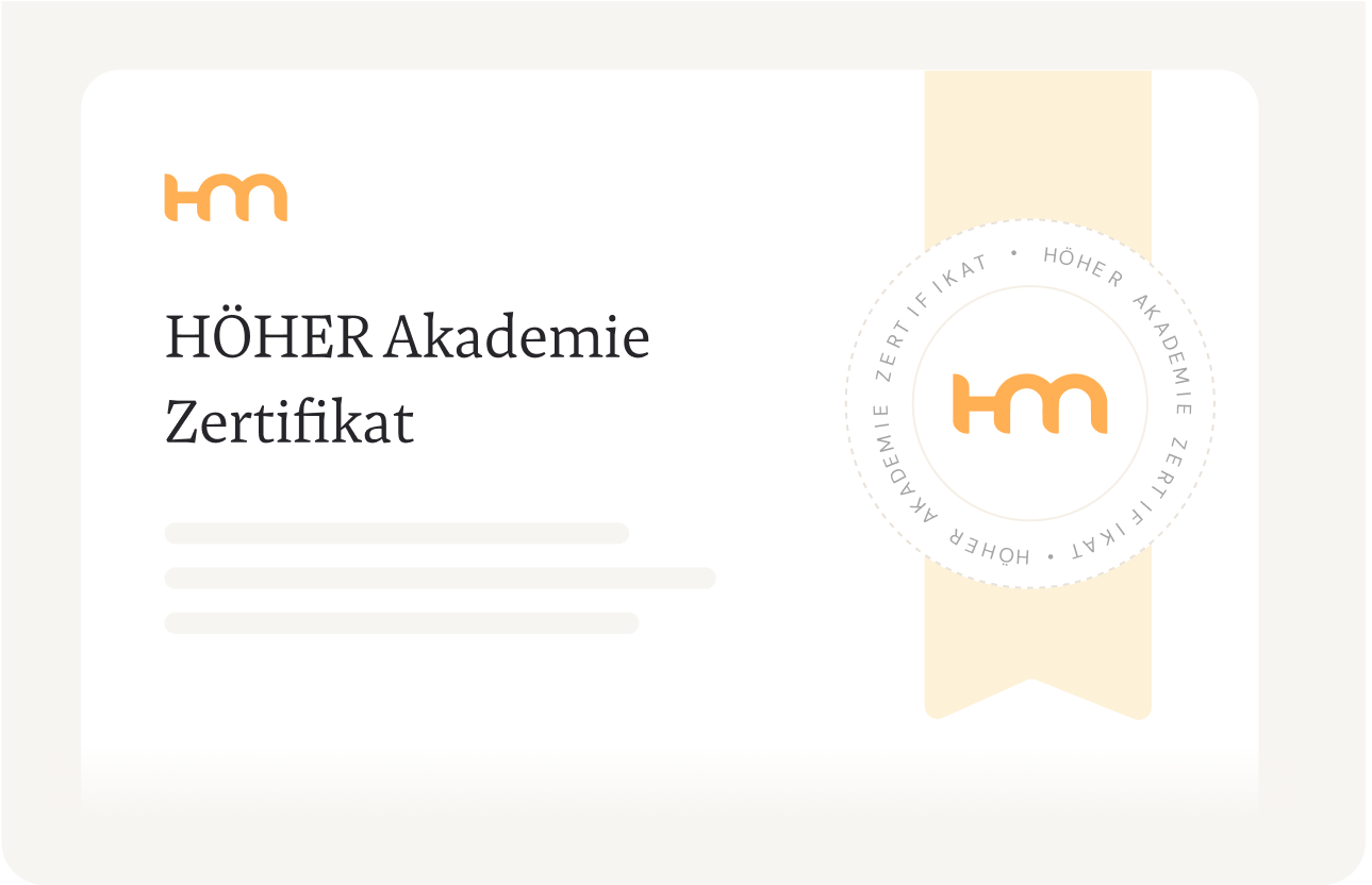 Zertifikat Höher Akademie
